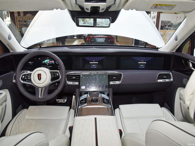 В наличии Hongqi E-Hs9 Новый или подержанный Китайский Новый электромобиль с 4-х колесным двигателем 6 мест 690 км Hongqi E-Hs9 5